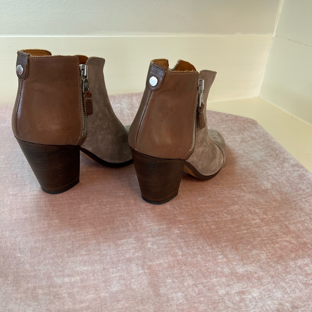 Rag & Bone Suede Booties In Stone And Tan, Eu Siz… - image 2